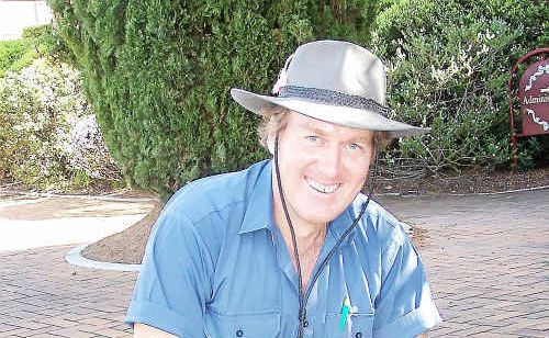 Central State School gardener Shane Bowman. Central State School gardener Shane Bowman.